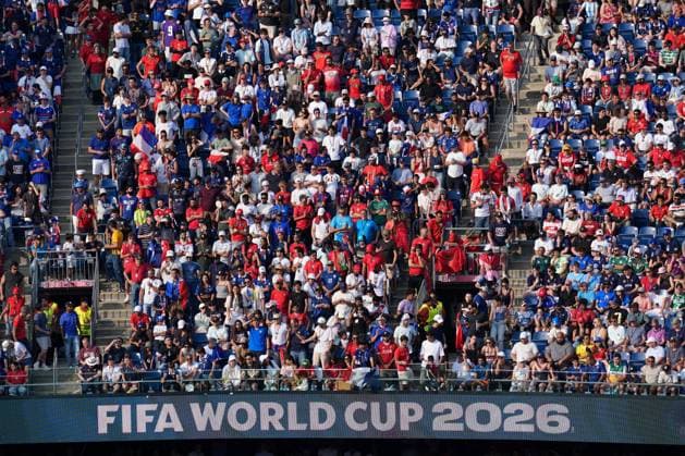 Fans in the stands France v Morocco, 2026 FIFA World Cup, WM, Weltmeisterschaft, Fussball Quarter-final, Football, Boston Stadium, Foxborough, Massachusetts, USA - - 09 Jul 2026Foxborough Boston Stadium Massachusetts (MA) United States of America  Copyright: xIsmaelxAdnan Shutterstockx 16984924bj
