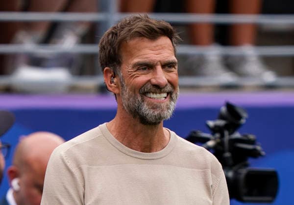 Einzelbild, Single image: Jürgen Klopp (TV Experte und ehemaliger Bundesliga Trainer) FIFA World Cup, WM, Weltmeisterschaft, Fussball 2026: Brazil v Norway 05 July 2026, FIFA World Cup 2026: Brazil v Norway (Round of 16) at New York New Jersey Stadium in East Rutherford, New Jersey, USA. *** Single image: Jürgen Klopp, TV analyst and former Bundesliga coach, FIFA World Cup 2026: Brazil vs. Norway, July 5, 2026; FIFA World Cup 2026: Brazil vs. Norway, Round of 16, at New York New Jersey Stadium in East Rutherford, New Jersey, USA Copyright: HMBxMedia xMarcoxBader