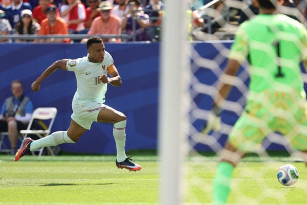 Kylian Mbappe of France attacks on goal during the FIFA World Cup, WM, Weltmeisterschaft, Fussball 2026 Quarter Final match between France and Morocco at the Boston Stadium, Foxborough, Massachusetts on 9 July 2026. Copyright: xPeterxDovganx 45240055