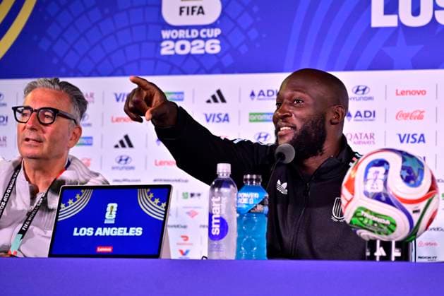 Belgian national football team - FIFA World Cup, WM, Weltmeisterschaft, Fussball 2026 - media activities 09 07 2026 LOS ANGELES, UNITED STATES OF AMERICA - JULY 09 : Garcia Rudi head coach of Belgium and Lukaku Romelu forward of Belgium pictured during a press conference, PK, Pressekonferenz of the Belgian national football team during the FIFA World Cup 2026 on July 9, 2026 in Los Angeles, United States of America, 09 07 2026 Los Angeles United States of America  Copyright: xJanxDexMeuleneirx