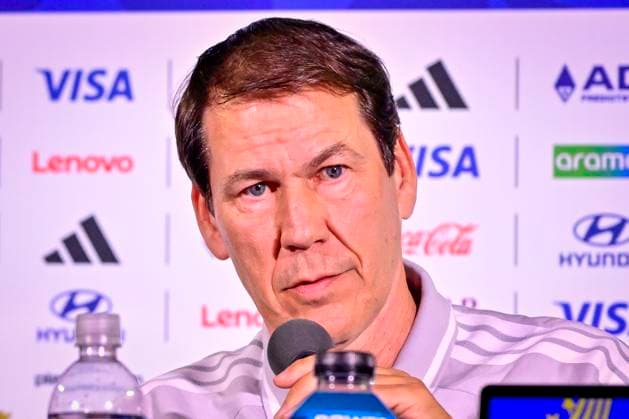 Belgian national football team - FIFA World Cup, WM, Weltmeisterschaft, Fussball 2026 - media activities 09 07 2026 LOS ANGELES, UNITED STATES OF AMERICA - JULY 09 : Garcia Rudi head coach of Belgium and Lukaku Romelu forward of Belgium pictured during a press conference, PK, Pressekonferenz of the Belgian national football team during the FIFA World Cup 2026 on July 9, 2026 in Los Angeles, United States of America, 09 07 2026 Los Angeles United States of America  Copyright: xJanxDexMeuleneirx