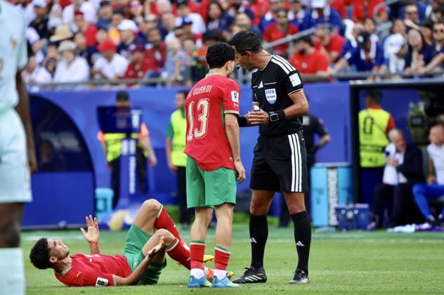 RECORD DATE NOT STATED France vs Morocco in Quaterfinals of FIFA World Cup, WM, Weltmeisterschaft, Fussball 2026. (SPO) France vs Morocco in Quaterfinals of FIFA World Cup 2026. July 9, 2026, Boston, Massachusetts, USA:Ouahdi 13 of Morocco during soccer match between France and Morocco in the quarterfinals during FIFA World Cup 2026 at Boston Stadium in Massachusetts. Credit: Niyi Fote Thenews2(Foto: Niyi Fote Thenews2 imago images) SPO  Copyright: xNiyixFotex