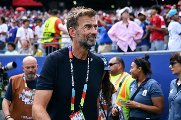 Fussball, Länderspiel, Herren, FIFA World Cup, WM, Weltmeisterschaft, Fussball 2026, Fussball-Weltmeisterschaft, USA, Achtelfinale, Gilette Stadium Boston: Frankreich - Marokko 2:0; Magenta TV Experte Jürgen Klopp. Einzelbild, Portraits, Porträt. *** Soccer, International Match, Men s, 2026 FIFA World Cup, Soccer World Cup, USA, Round of 16, Gilette Stadium, Boston, France vs. Morocco 2–0, Magenta TV expert Jürgen Klopp, stills, portraits, portrait
