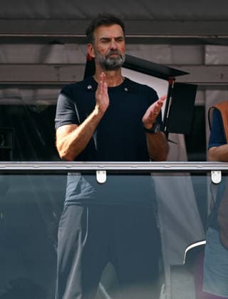 Fussball, Länderspiel, Herren, FIFA World Cup, WM, Weltmeisterschaft, Fussball 2026, Fussball-Weltmeisterschaft, USA, Achtelfinale, Gilette Stadium Boston: Frankreich - Marokko 2:0; Magenta TV Experte Jürgen Klopp. *** Soccer, International Match, Men s, 2026 FIFA World Cup, Soccer World Cup, USA, Round of 16, Gilette Stadium, Boston, France vs. Morocco 2–0, Magenta TV expert Jürgen Klopp