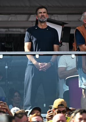 Fussball, Länderspiel, Herren, FIFA World Cup, WM, Weltmeisterschaft, Fussball 2026, Fussball-Weltmeisterschaft, USA, Achtelfinale, Gilette Stadium Boston: Frankreich - Marokko 2:0; Magenta TV Experte Jürgen Klopp. *** Soccer, International Match, Men s, 2026 FIFA World Cup, Soccer World Cup, USA, Round of 16, Gilette Stadium, Boston, France vs. Morocco 2–0, Magenta TV expert Jürgen Klopp