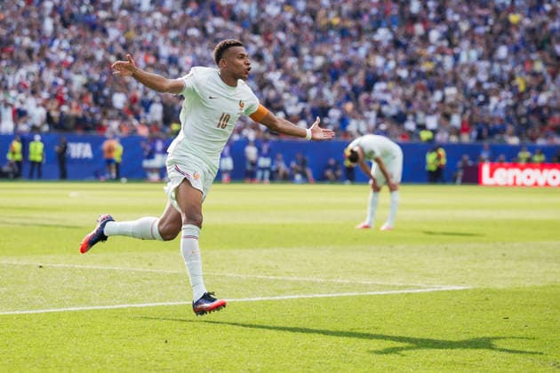France v Morocco - FIFA World Cup, WM, Weltmeisterschaft, Fussball 2026 Kylian Mbappe of France celebrates after scoring a goal during the FIFA World Cup 2026 quarter final football match between France and Morocco. France won 2-0 over Morocco. Foxborough United States Copyright: xNicolòxCampox
