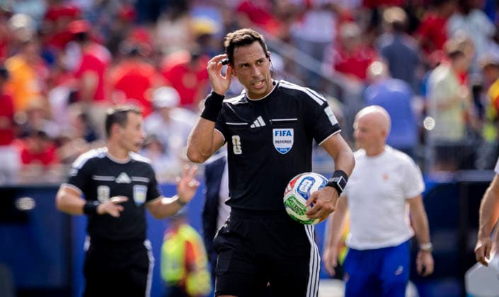 Boston, USA 09th Jul 2026. Facundo Tello France - Morocco World Cup Frankreich - Marokko 09.07.2026 *** Boston, USA, July 9, 2026 Facundo Tello France Morocco World Cup France Morocco July 9, 2026
