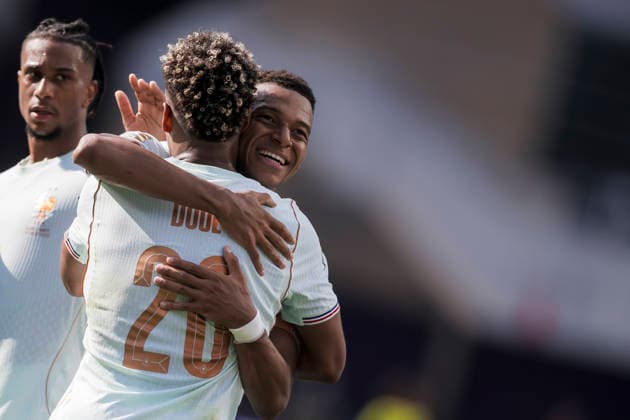 France v Morocco - FIFA World Cup, WM, Weltmeisterschaft, Fussball 2026 Kylian Mbappe of France celebrates after scoring the opening goal during the FIFA World Cup 2026 quarter final football match between France and Morocco. France won 2-0 over Morocco. Foxborough United States Copyright: xNicolòxCampox