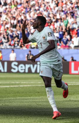 260710 -- BOSTON, July 10, 2026 -- Ousmane Dembele of France celebrates scoring during the quarter final match between France and Morocco at the 2026 FIFA World Cup, WM, Weltmeisterschaft, Fussball at Boston Stadium in Boston, the United States, July 9, 2026. SPU.S.-BOSTON-FOOTBALL-FIFA WORLD CUP-QUARTER FINAL-FRA VS MAR XuxZijian  (SP)U.S.-BOSTON-FOOTBALL-FIFA WORLD CUP-QUARTER FINAL-FRA VS MAR IMAGO XuxZijian  imago images 0861210144