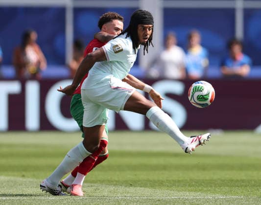 260710 -- BOSTON, July 10, 2026 -- Jules Kunde front of France competes during the quarter final match between France and Morocco at the 2026 FIFA World Cup, WM, Weltmeisterschaft, Fussball at Boston Stadium in Boston, the United States, July 9, 2026. SPU.S.-BOSTON-FOOTBALL-FIFA WORLD CUP-QUARTER FINAL-FRA VS MAR ZhangxChen  (SP)U.S.-BOSTON-FOOTBALL-FIFA WORLD CUP-QUARTER FINAL-FRA VS MAR IMAGO ZhangxChen  imago images 0861210643