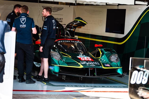 FIA WEC Rolex 6 Horas de São Paulo SaO PAULO, SP - 09.07.2026: FIA WEC ROLEX 6 HORAS DE SaO PAULO - Thursday was a day of final adjustments for the start of the Brazilian round of the 2026 FIA World Endurance Championship (WEC) season. The championship arrives this week at Interlagos, Sao Paulo, for the Rolex 6 Hours of Sao Paulo, between July 10th and 12th. Featured is the Aston Martin Valkyrie 009 of the ASTON MARTIN THOR TEAM, driven by Alex Riberas and Marco Sorensen. (Photo: Emerson Santos Fotoarena) x2982467x  EmersonxSantos