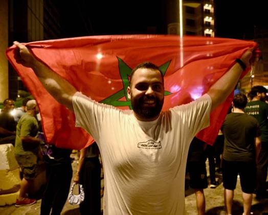 Thousands gather in Beirut to watch World Cup Quarter-Final Thousands gather in Beirut to watch World Cup Quarter-Final BEIRUT, LEBANON - JULY 9: Thousands of football fans gather to watch the World Cup quarter-final match between Morocco and France on a giant screen set up in in the Al-Jadeed el-Cedide district of Beirut, Lebanon on July 9, 2026. Houssam Shbaro Anadolu Beirut Lebanon. Editorial use only. Please get in touch for any other usage.  Copyright: x2026xAnadoluxHoussamxShbarox Beirut Lebanon. Editorial use only. Please get in touch for any other usage.  Copyright: xIMAGO AnadoluxAgencyxIMAGO HoussamxShbarox