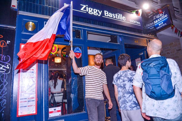 NEWS: Ambiance dans les rues de Paris pour le match France vs Maroc, quart de finale de la coupe du monde 2026 - 09 07 2026 Illustration durant le match ParisFrance  Copyright: xBaptistexAutissierx