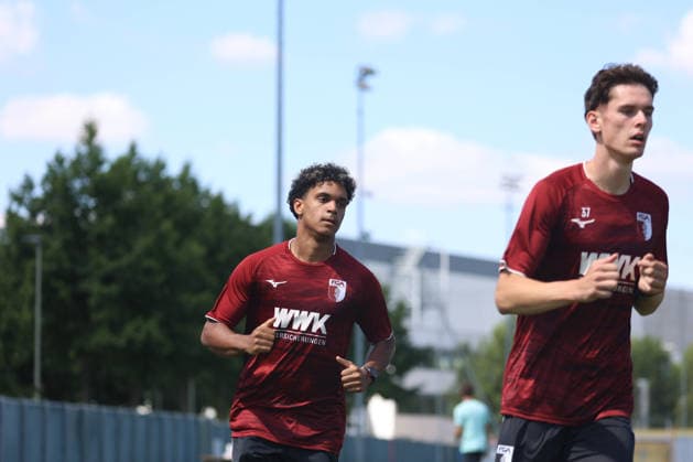 09.07.2026, GER, Fussball, Herren, FC Augsburg, Bundesliga, Vorbereitung, Leistungstests, FCA, FCA-Profis absolvieren Leistungstests Augsburg *** July 9, 2026, GER, Soccer, Men s, FC Augsburg, Bundesliga, Preseason, Performance Tests, FCA, FCA Pros Undergo Performance Tests in Augsburg