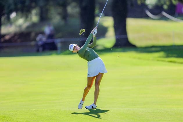 EVIAN-LES-BAINS, FRANCE - 09.07.2026: Nataliya Guseva (RUS) of The Amundi Evian Championship at the Evian Resort Golf Club on July 09, 2026 in Evian-les-Bains, France.