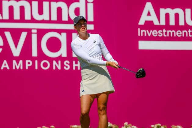 EVIAN-LES-BAINS, FRANCE - 09.07.2026: Linn Grant (SWE) of The Amundi Evian Championship at the Evian Resort Golf Club on July 09, 2026 in Evian-les-Bains, France.