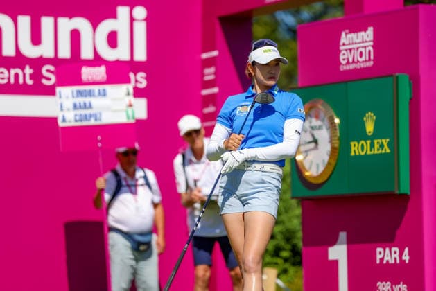 EVIAN-LES-BAINS, FRANCE - 09.07.2026: Erika Hara (JPN) of The Amundi Evian Championship at the Evian Resort Golf Club on July 09, 2026 in Evian-les-Bains, France.