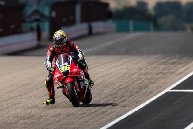 GER, Großer Preis von Deutschland, MotoGP. 11. Lauf, FIM Motorrad-Weltmeisterschaft. 10.07.2026, Sachsenring, Hohenstein-Ernstthal, GER, Großer Preis von Deutschland, MotoGP. 11. Lauf, FIM Motorrad-Weltmeisterschaft. 36, Joan Mir, Honda HRC Castrol Â Foto: Alexander Trienitz Hohenstein-Ernstthal Sachsenring Sachsen Deutschland *** GER, German Grand Prix, MotoGP Round 11, FIM Motorcycle World Championship, July 10, 2026, Sachsenring, Hohenstein Ernstthal, GER, German Grand Prix, MotoGP Round 11, FIM Motorcycle World Championship 36, Joan Mir, Honda HRC Castrol. Photo by Alexander Trienitz, Hohenstein Ernstthal, Sachsenring, Saxony, Germany