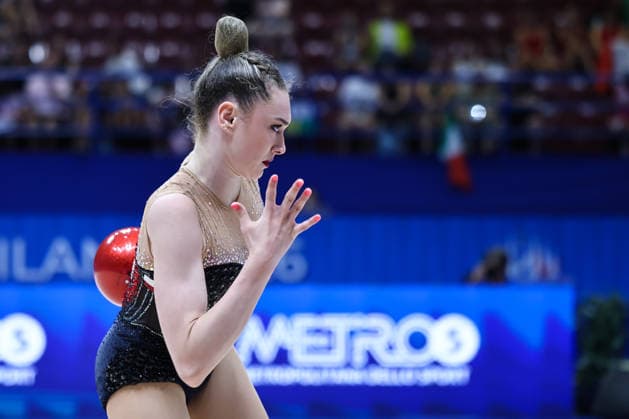 IPA86562132 - Liliana LEWINSKA (POL) during the Rhythmic gymnastics, Rhythmische Sportgymnastik, RSG World Cup Final at the Unipol Forum, Milan, Italy, on July 10, 2026, during the Rhythmic Gymnastics - FIG World Cup 2026, Gymnastics in Assago (MI), Italy, July 10, 2026  Copyright: xValerioxOrigo IPAxSportx xx 86562132