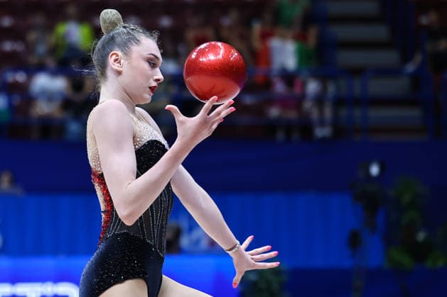 IPA86562137 - Liliana LEWINSKA (POL) during the Rhythmic gymnastics, Rhythmische Sportgymnastik, RSG World Cup Final at the Unipol Forum, Milan, Italy, on July 10, 2026, during the Rhythmic Gymnastics - FIG World Cup 2026, Gymnastics in Assago (MI), Italy, July 10, 2026  Copyright: xValerioxOrigo IPAxSportx xx 86562137