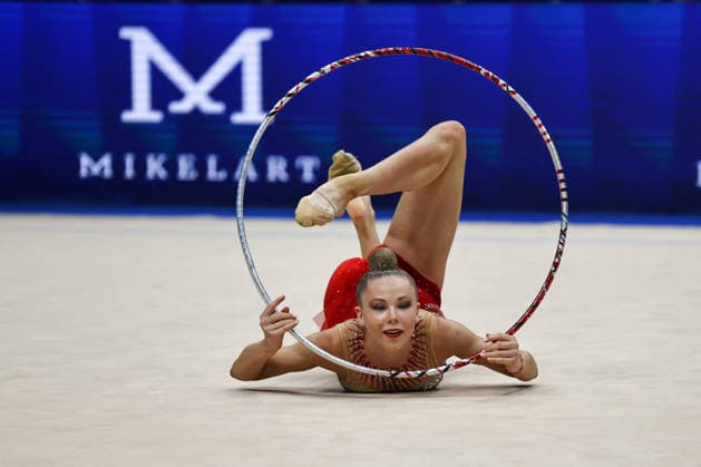 OTHER - Gymnastics - Rhythmic gymnastics, Rhythmische Sportgymnastik, RSG - 2026 FIG World Cup Photo by IPA ABACAPRESS.COM86562136 - Viktoria STEINFELD (GER) during the Rhythmic Gymnastics World Cup Final at the Unipol Forum, Milan, Italy, on July 10, 2026, during the Rhythmic Gymnastics - FIG World Cup 2026, Gymnastics in Assago (MI), Italy, July 10, 2026 Assago (MI) Italy  Copyright: xIPAxSport ABACAx