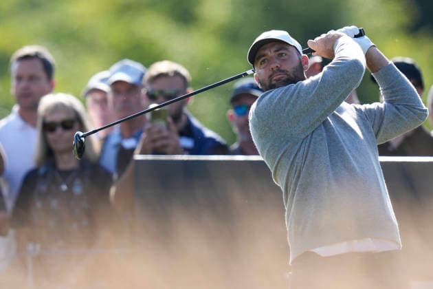 NORTH BERWICK, SCOTLAND - JULY 10: Scottie Scheffler plays from the eleventh tee during Round 2 of the Genesis Scottish Open at the Renaissance Club, North Berwick on July 10, 2026 in North Berwick, Scotland Genesis Scottish Open Round 2