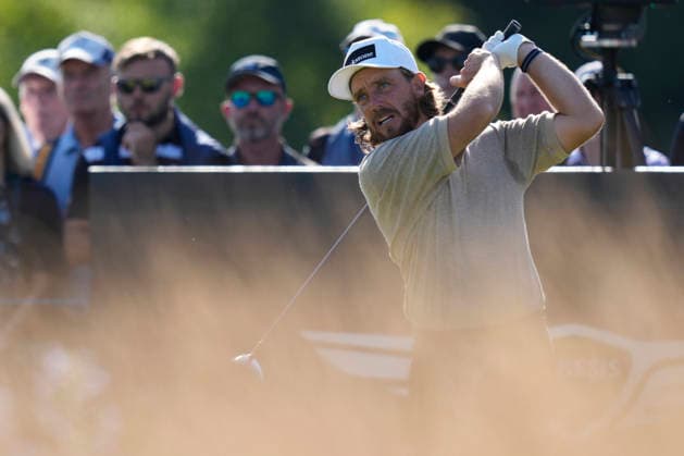 NORTH BERWICK, SCOTLAND - JULY 10: Tommy Fleetwoodplays from the eleventh tee during Round 2 of the Genesis Scottish Open at the Renaissance Club, North Berwick on July 10, 2026 in North Berwick, Scotland Genesis Scottish Open Round 2