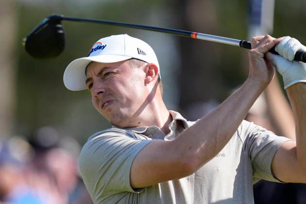 NORTH BERWICK, SCOTLAND - JULY 10: Matt Fitzpatrick plays from the fourteenth tee during Round 2 of the Genesis Scottish Open at the Renaissance Club, North Berwick on July 10, 2026 in North Berwick, Scotland Genesis Scottish Open Round 2