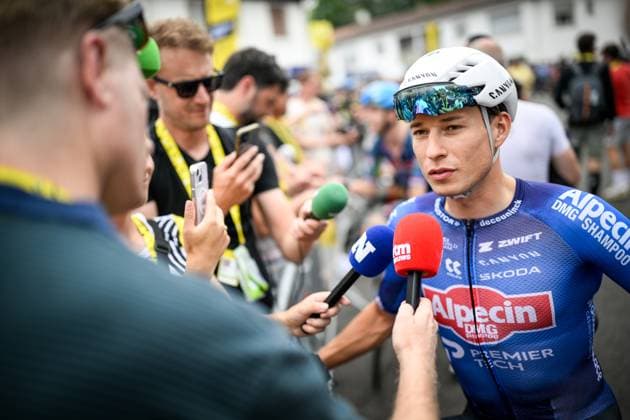 Belgian Jasper Philipsen of Alpecin-Premier Tech pictured at the start of stage 7 of the 2026 Tour de France cycling race, a stage of 175km from Hagetmau to Bordeaux, on Friday 10 July 2026. The 113th edition of the Tour de France starts on Saturday 4 July in Barcelona, Spain, and will finish in Paris, France on the 26th of July. JASPERxJACOBS  x180855724x
