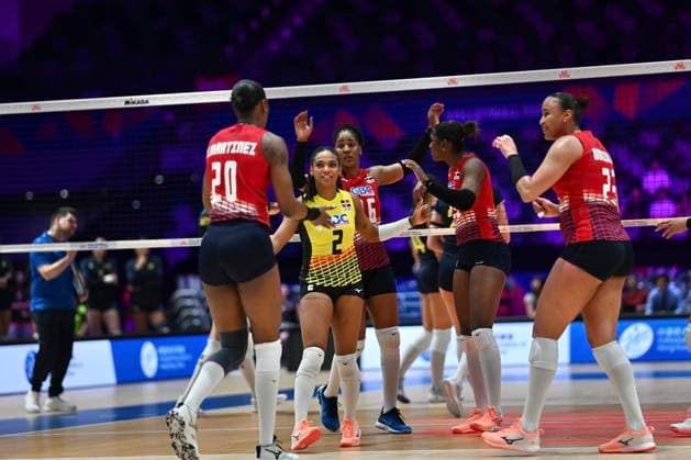 RECORD DATE NOT STATED HONG KONG-SPORTS Volleyball Nations League Hong Kong Team Dominican Republic during the match between Dominican Republic and Ukraine at Volleyball Nations League Hong Kong 2026 in Hong Kong, July 10, 2026.NEXPHER Kobe Li Hong Kong