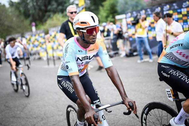 Eritrean Biniam Girmay of NSN Cycling Team pictured at the start of stage 7 of the 2026 Tour de France cycling race, a stage of 175km from Hagetmau to Bordeaux, on Friday 10 July 2026. The 113th edition of the Tour de France starts on Saturday 4 July in Barcelona, Spain, and will finish in Paris, France on the 26th of July. JASPERxJACOBS  x180857992x