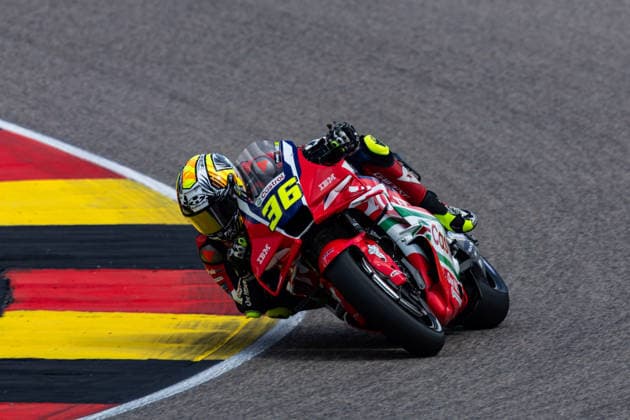 GER, Großer Preis von Deutschland, MotoGP. 11. Lauf, FIM Motorrad-Weltmeisterschaft. 10.07.2026, Sachsenring, Hohenstein-Ernstthal, GER, Großer Preis von Deutschland, MotoGP. 11. Lauf, FIM Motorrad-Weltmeisterschaft. 36, Joan Mir, Honda HRC Castrol Â Foto: Alexander Trienitz Hohenstein-Ernstthal Sachsenring Sachsen Deutschland *** GER, German Grand Prix, MotoGP Round 11, FIM Motorcycle World Championship, July 10, 2026, Sachsenring, Hohenstein Ernstthal, GER, German Grand Prix, MotoGP Round 11, FIM Motorcycle World Championship 36, Joan Mir, Honda HRC Castrol. Photo by Alexander Trienitz, Hohenstein Ernstthal, Sachsenring, Saxony, Germany