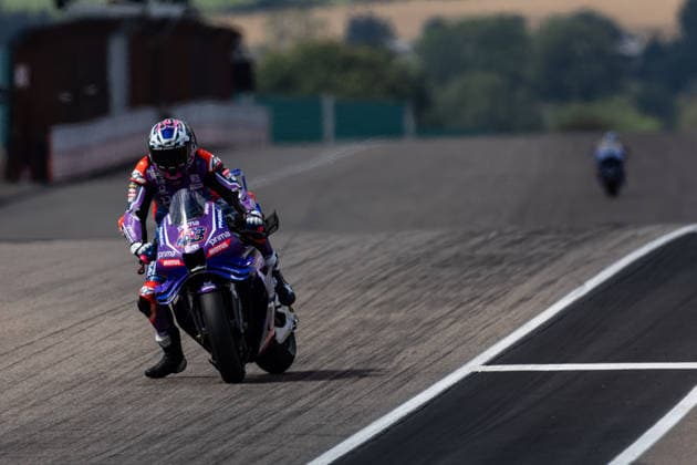 GER, Großer Preis von Deutschland, MotoGP. 11. Lauf, FIM Motorrad-Weltmeisterschaft. 10.07.2026, Sachsenring, Hohenstein-Ernstthal, GER, Großer Preis von Deutschland, MotoGP. 11. Lauf, FIM Motorrad-Weltmeisterschaft. 43, Jack Miller, Prima Pramac Yamaha MotoGP Â Foto: Alexander Trienitz Hohenstein-Ernstthal Sachsenring Sachsen Deutschland *** GER, German Grand Prix, MotoGP Round 11, FIM Motorcycle World Championship, July 10, 2026, Sachsenring, Hohenstein Ernstthal, GER, German Grand Prix, MotoGP Round 11, FIM Motorcycle World Championship 43, Jack Miller, Prima Pramac Yamaha MotoGP. Photo by Alexander Trienitz, Hohenstein Ernstthal, Sachsenring, Saxony, Germany