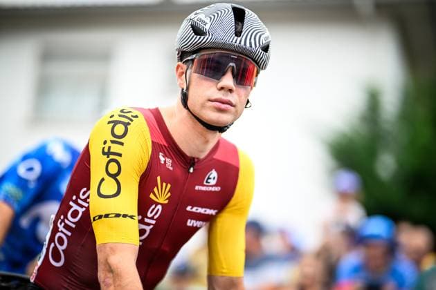 Belgian Milan Fretin of Cofidis pictured at the start of stage 7 of the 2026 Tour de France cycling race, a stage of 175km from Hagetmau to Bordeaux, on Friday 10 July 2026. The 113th edition of the Tour de France starts on Saturday 4 July in Barcelona, Spain, and will finish in Paris, France on the 26th of July. JASPERxJACOBS  x180860247x