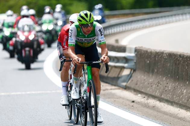 Tour de France 2026 Stage 7 BORDEAUX, FRANCE - JULY 10 : Otruba Jakub (CZE) of Caja Rural - Seguros RGA, Veistroffer Baptiste (FRA) of Lotto - Intermarche during stage 7 of the 113rd edition of Tour de France an UCI World Tour 2.UWT cycling road race stage for Men Elite of 175 km with start in Hagetmau and finish in Bordeaux on July 10, 2026 in Bordeaux, France, 10 07 2026 Bordeaux France  Copyright: xLucaxBettinix