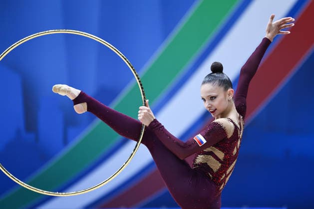 IPA86565564 - Eva KOVSHOVA (RUS) during the Rhythmic gymnastics, Rhythmische Sportgymnastik, RSG World Cup Final at the Unipol Forum, Milan, Italy, on July 10, 2026, during the Rhythmic Gymnastics - FIG World Cup 2026, Gymnastics in Assago (MI), Italy, July 10, 2026  Copyright: xValerioxOrigo IPAxSportx xx 86565564