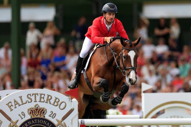 FALSTERBO, SWEDEN 20260710 Steve Guerdat from Switzerland on the horse Dynamix de Belheme during Friday s international show jumping, Agria Falsterbo Nations Cup, during the Falsterbo horse show. FALSTERBO SWEDEN x10600x *** FALSTERBO, SWEDEN 20260710 Steve Guerdat of Switzerland riding Dynamix de Belheme during Friday’s international show jumping event, the Agria Falsterbo Nations Cup, at the Falsterbo Horse Show FALSTERBO SWEDEN x10600x  Copyright: xAndreasxHillergren TTx FALSTERBO HORSE SHOW 2026