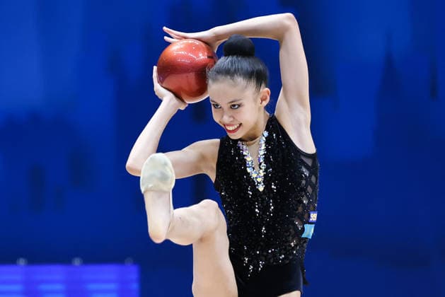 OTHER - Gymnastics - Rhythmic gymnastics, Rhythmische Sportgymnastik, RSG - 2026 FIG World Cup Photo by IPA ABACAPRESS.COM86565836 - YEREKESHEVA Akmaralle (KAZ) during the Rhythmic Gymnastics World Cup Final at the Unipol Forum, Milan, Italy, on July 10, 2026, during the Rhythmic Gymnastics - FIG World Cup 2026, Gymnastics in Assago (MI), Italy, July 10, 2026 Assago (MI) Italy  Copyright: xIPAxSport ABACAx