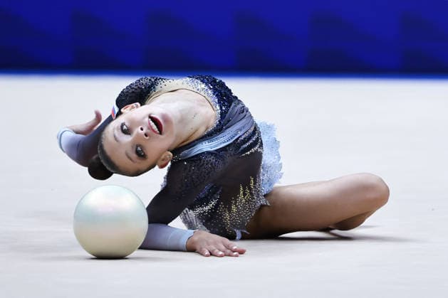 OTHER - Gymnastics - Rhythmic gymnastics, Rhythmische Sportgymnastik, RSG - 2026 FIG World Cup Photo by IPA ABACAPRESS.COM86565856 - Eva KOVSHOVA (RUS) during the Rhythmic Gymnastics World Cup Final at the Unipol Forum, Milan, Italy, on July 10, 2026, during the Rhythmic Gymnastics - FIG World Cup 2026, Gymnastics in Assago (MI), Italy, July 10, 2026 Assago (MI) Italy  Copyright: xIPAxSport ABACAx