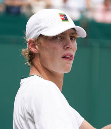Tennis - 2026 Wimbledon Championships - Day Eleven (Week Two) - All England Lawn Tennis & Croquet Club, London - Friday 10th July 2026 Boys singles : Cruz Hewitt (AUS) v Thijs Boogaard (NED Cruz Hewitt (AUS) COLORSPORT ANDREW COWIE 