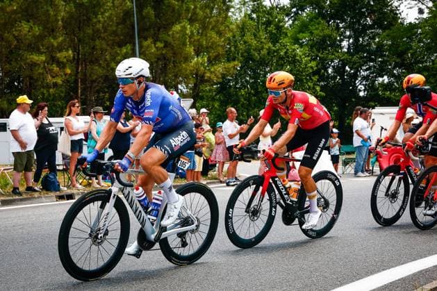 Belgian Jasper Philipsen of Alpecin-Premier Tech pictured in action during stage 7 of the 2026 Tour de France cycling race, 175km from Hagetmau to Bordeaux, on Friday 10 July 2026. The 113th edition of the Tour de France starts on Saturday 4 July in Barcelona, Spain, and will finish in Paris, France on the 26th of July. POOLxLUCAxBETTINI  x180868698x