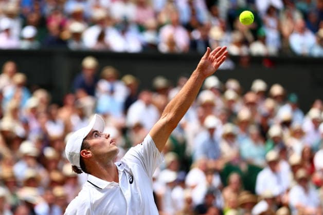 Arthur Fery during his semi final match Wimbledon Tennis Championships, Day 12, The All England Lawn Tennis and Croquet Club, London, UK - 10 Jul 2026London The All England Lawn Tennis and United Kingdom  Copyright: xJamesxMarsh Shutterstockx 16981029am