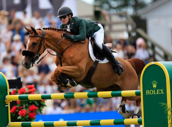 FALSTERBO, SWEDEN 20260710 Shane Sweetnam from Ireland on the horse Coriaan Van Klapscheut Z during the Falsterbo Nations Cup International jumping during the Falsterbo horse show in Falsterbo, Sweden July 10, 2026. FALSTERBO SWEDEN x10600x *** FALSTERBO, SWEDEN July 10, 2026 Shane Sweetnam of Ireland riding Coriaan Van Klapscheut Z during the Falsterbo Nations Cup International show jumping competition at the Falsterbo Horse Show in Falsterbo, Sweden, July 10, 2026 FALSTERBO, SWEDEN x10600x  Copyright: xAndreasxHillergren TTx FALSTERBO HORSE SHOW 2026