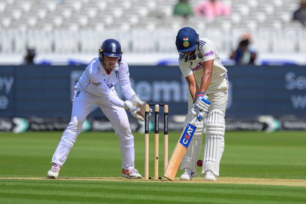 LONDON, ENGLAND JULY 10 - Harmanpreet Kaur of India during Day 1 of the Rothesay Test Match game between England and India at Lord s Cricket Ground on July 10, 2026 in London , England . (Photo by Keeran Marquis Sports Press Photo)  Copyright: xKeeranxMarquis SPPx Sportspressphoto_SPR188366