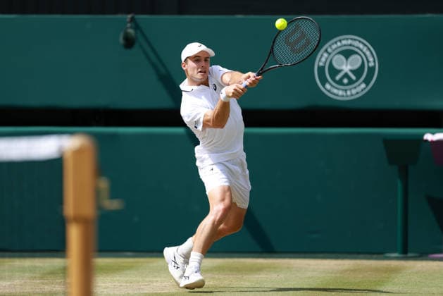 Arthur Fery during his semi final match Wimbledon Tennis Championships, Day 12, The All England Lawn Tennis and Croquet Club, London, UK - 10 Jul 2026London The All England Lawn Tennis and United Kingdom  Copyright: xJamesxMarsh Shutterstockx 16981029bk