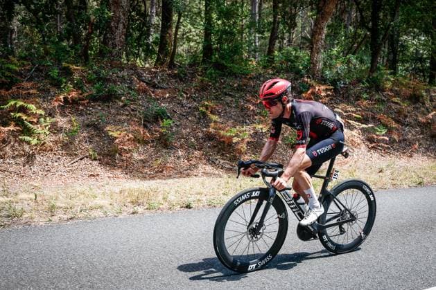 Swiss Marc Hirschi of Tudor Pro Cycling Team pictured in action during stage 7 of the 2026 Tour de France cycling race, 175km from Hagetmau to Bordeaux, on Friday 10 July 2026. The 113th edition of the Tour de France starts on Saturday 4 July in Barcelona, Spain, and will finish in Paris, France on the 26th of July. POOLxLUCAxBETTINI  x180879379x