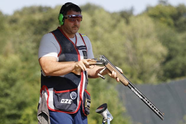 OTHER - Shooting - ISSF World Cup Shotgun Photo by IPA ABACAPRESS.COM86568642 - Jiri Liptak of the Czech Republic ejects shells from a shotgun during the fourth day of the ISSF World Cup Shotgun competition at the Concaverde Shooting Range on July 10, 2026, in Lonato del Garda, Italy. Lonato del Garda Italy  Copyright: xIPAxSport ABACAx