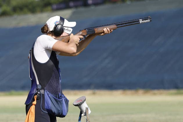 OTHER - Shooting - ISSF World Cup Shotgun Photo by IPA ABACAPRESS.COM86568638 - Erica Sessa of Italy competes on the fourth day of the ISSF World Cup Shotgun event at the Concaverde Shooting Range on July 10, 2026, in Lonato del Garda, Italy. Lonato del Garda Italy  Copyright: xIPAxSport ABACAx