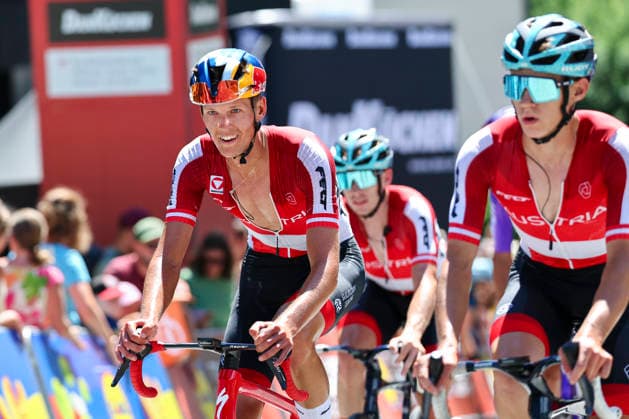 CYCLING - Tour of Austria 2026 SANKT JOHANN,AUSTRIA,10.JUL.26 - CYCLING - Tour of Austria, stage 3, Lienz - Sankt Johann im Pongau. Image shows Paul Verbnjak (AUT Austria).  GEPAxpictures xDavidxGeieregger