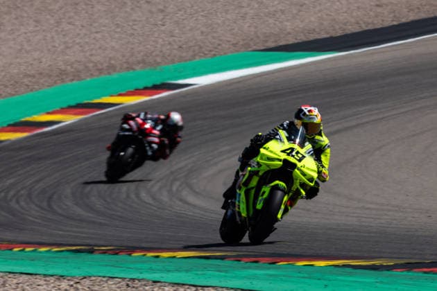 GER, Großer Preis von Deutschland, MotoGP. 11. Lauf, FIM Motorrad-Weltmeisterschaft. 10.07.2026, Sachsenring, Hohenstein-Ernstthal, GER, Großer Preis von Deutschland, MotoGP. 11. Lauf, FIM Motorrad-Weltmeisterschaft. 49, Fabio Di Giannantonio, Pertamina Enduro VR46 Racing Team Â Foto: Alexander Trienitz Hohenstein-Ernstthal Sachsenring Sachsen Deutschland *** GER, German Grand Prix, MotoGP Round 11, FIM Motorcycle World Championship, July 10, 2026, Sachsenring, Hohenstein Ernstthal, GER, German Grand Prix, MotoGP Round 11, FIM Motorcycle World Championship 49, Fabio Di Giannantonio, Pertamina Enduro VR46 Racing Team. Photo by Alexander Trienitz, Hohenstein Ernstthal, Sachsenring, Saxony, Germany